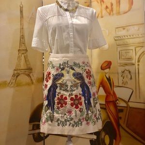 Sequined above knee skirt